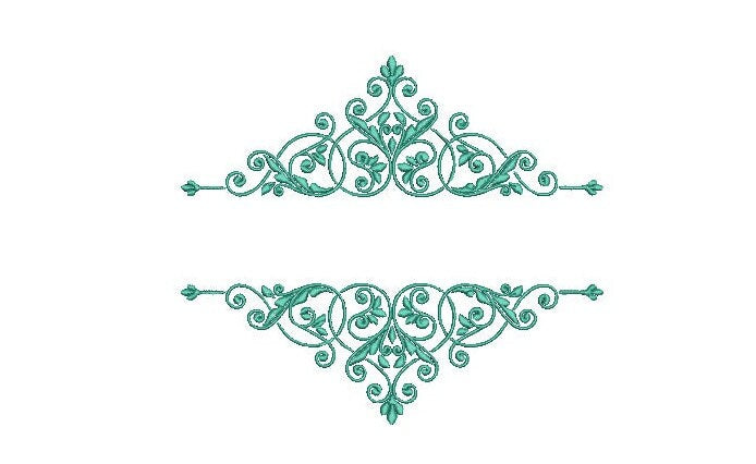 Border machine embroidery design, monogram embroidery, frame embroidery, 7 sizes, instant download, digitized embroidery file patterns